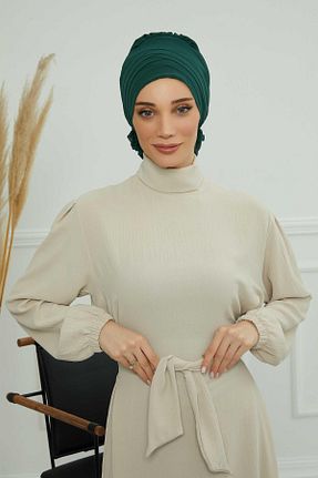 شال سبز زنانه شیفون Aisha
