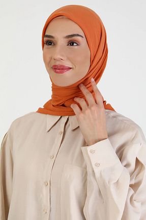 روسری نارنجی پنبه ای HAREM SCARF - کد 867625991