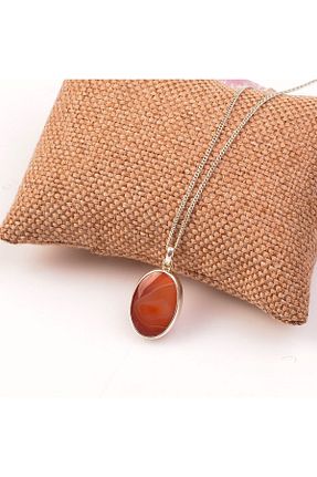 گردنبند جواهر طلائی زنانه سنگ طبیعی Taş Sandığı - کد 79400334