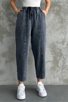 شلوار طوسی زنانه پنبه ای macharel jeans - کد 867626836