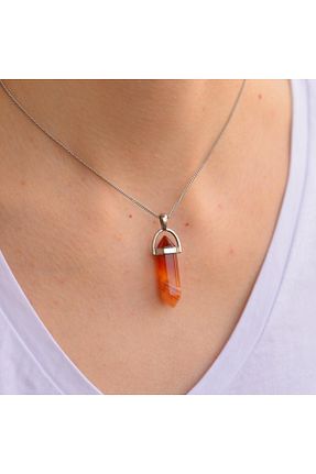 گردنبند جواهر سفید زنانه سنگ Taş Sandığı - کد 63276870