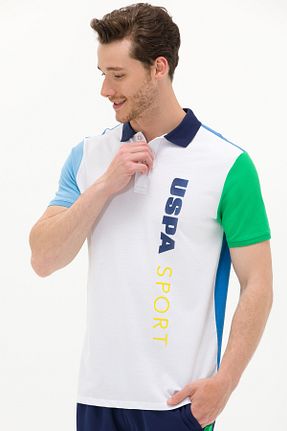 پولوشرت سفید مردانه پارچه U.S. Polo Assn. - کد 839068137