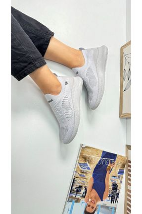 کفش اسنیکر طوسی زنانه بدون بند İmerShoes - کد 266423758