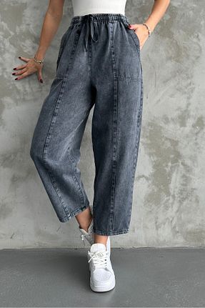 شلوار طوسی زنانه پنبه ای macharel jeans - کد 867626836