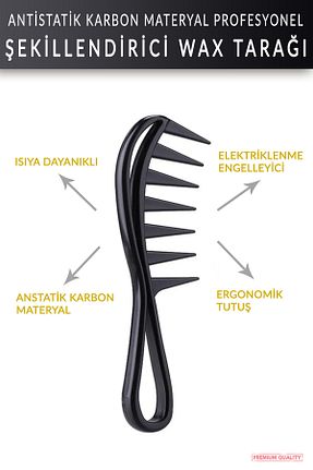 برس و شانه مو مشکی organiflex - کد 867317292