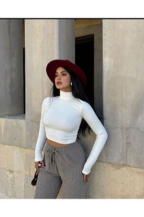 بلوز سفید زنانه ساده MDN - کد 867651798