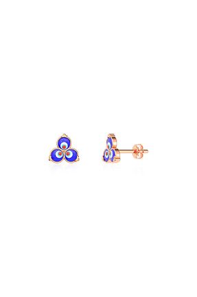گوشواره نقره صورتی زنانه 925 عیار Indigo Takı - کد 867660994
