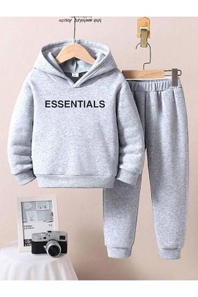 ست بالاتنه و پائین تنه طوسی بچه گانه بافتنی BENROMA - کد 867683582