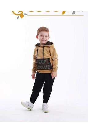 سوئیشرت زرد بچه گانه نوشته / شعار BOBBY JR KİDSWEAR - کد 868523883