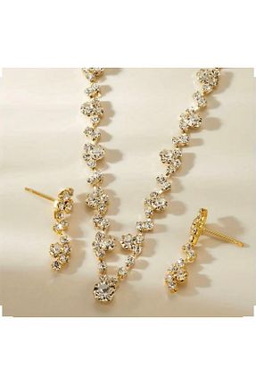 گردنبند جواهر طلائی زنانه سنگ طبیعی Nakla Accessories - کد 867674016