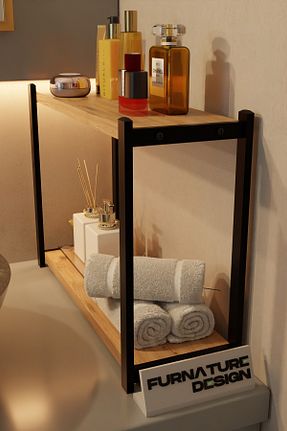 نظم دهنده حمام قهوه ای فلزی CMKStore - کد 808986214