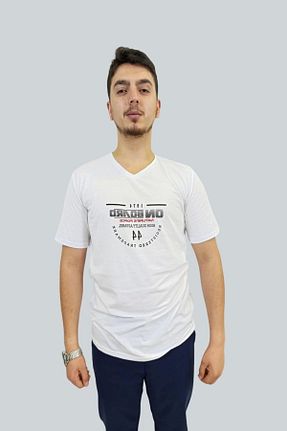 تیشرت سفید مردانه رگولار Booss Milano - کد 824952647