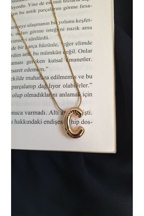 گردنبند استیل ( فولاد ) طلائی زنانه استیل (فولاد) Feride - کد 868899952