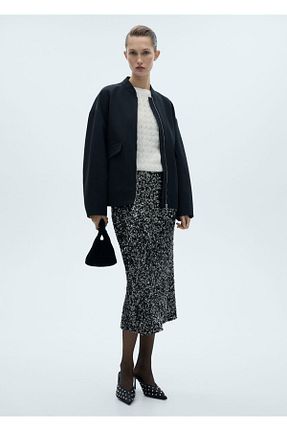پلیور نباتی زنانه ساده MANGO - کد 867733986