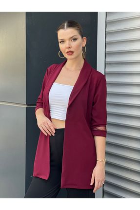 کت زرشکی زنانه سایز بزرگ EMZAGİYİM - کد 867747689