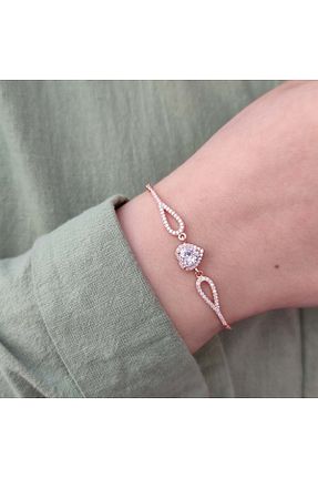 دستبند نقره صورتی زنانه 925 عیار Güler Yüzlü Silver - کد 822299634