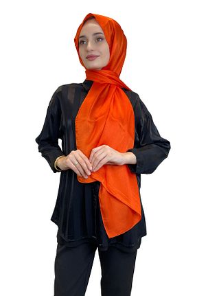 شال نارنجی زنانه شیفون Madame Polo - کد 867743604