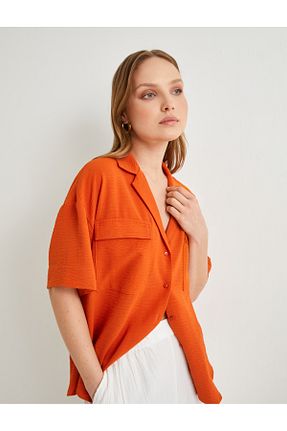 پیراهن نارنجی زنانه رگولار Koton - کد 830657589
