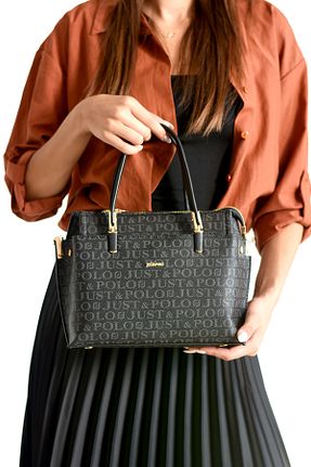 کیف دوشی مشکی زنانه چرم مصنوعی Just Polo - کد 868547264