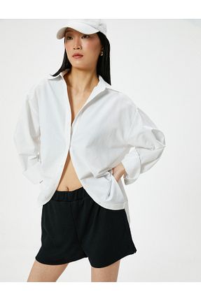 شلوارک و برمودا مشکی زنانه Relaxed Koton - کد 816464481