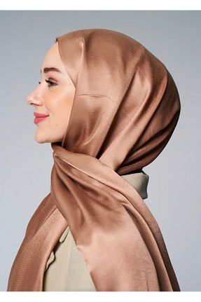 شال قهوه ای زنانه پنبه ای MODA - کد 867793181