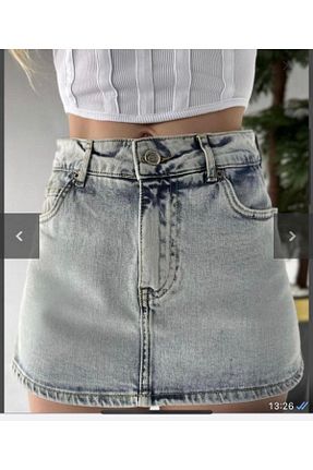 دامن آبی زنانه پارچه bihterbutik - کد 745166569