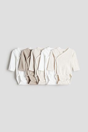بادی و سرهمی نوزادی بچه گانه پنبه ای H&M - کد 857901359
