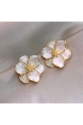 گوشواره استیل (فولاد) طلائی زنانه استیل ضد زنگ Store - کد 862177124