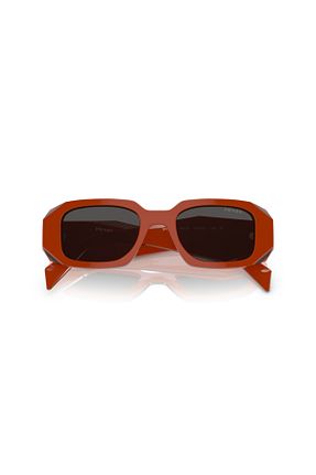 عینک آفتابی نارنجی زنانه UV400 Prada - کد 867983780