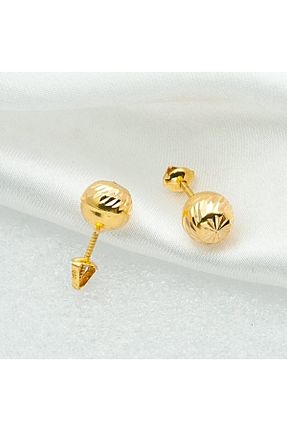 گوشواره طلا طلائی زنانه 14 عیار ZENGER GOLD - کد 121410151