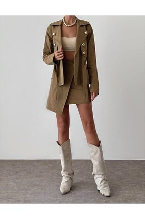 ست بالاتنه و پائین تنه زرد زنانه بافتنی MİSSCİXFASHİON - کد 862632085