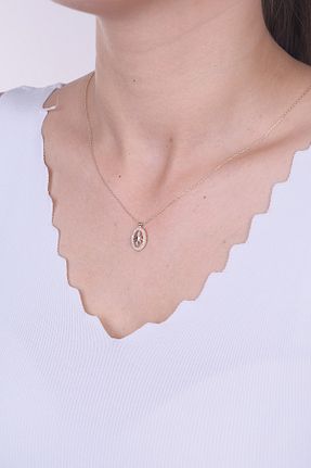 گردنبند طلا زرد زنانه 14 عیار Naze Kuyumculuk - کد 868021939