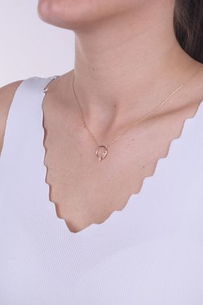 گردنبند طلا زرد زنانه 14 عیار Naze Kuyumculuk - کد 868021404