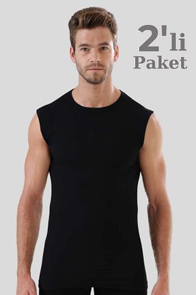 رکابی مشکی مردانه بدون آستین Arma Yıldız - کد 270885148