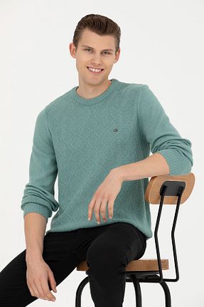 پلیور سبز مردانه ساده U.S. Polo Assn. - کد 839339876