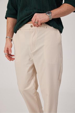 شلوار بژ مردانه پارچه NOMARC - کد 841922286