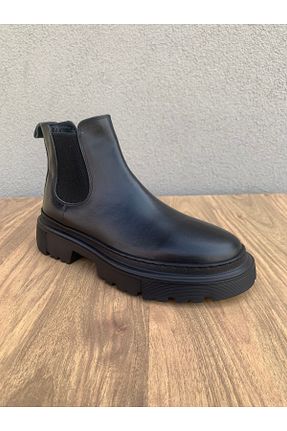 بوت / نیم بوت مشکی مردانه چرم خالص Sail Lakers - کد 868030764