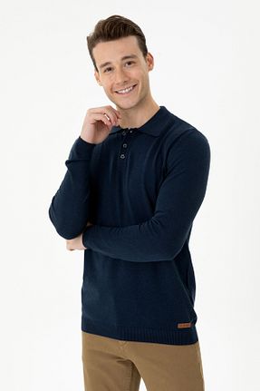 پلیور سرمه ای مردانه ساده U.S. Polo Assn. - کد 840035493