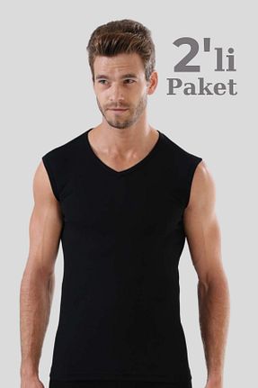 رکابی مشکی مردانه بدون آستین Arma Yıldız - کد 685465115