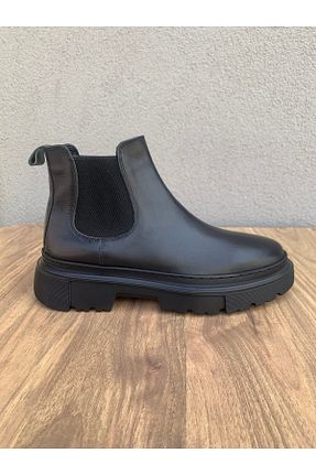 بوت / نیم بوت مشکی مردانه چرم خالص Sail Lakers - کد 868030764