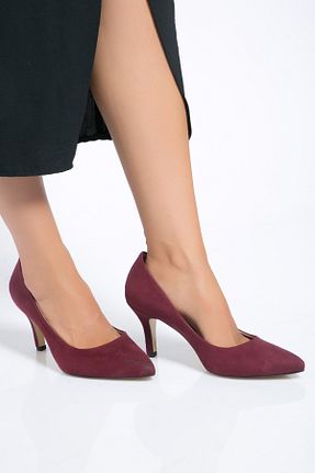 کفش مجلسی زرشکی زنانه جیر Shoes Time - کد 868060774