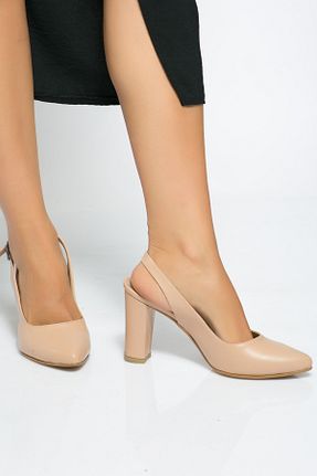 کفش مجلسی بژ زنانه چرم مصنوعی Shoes Time - کد 868061033
