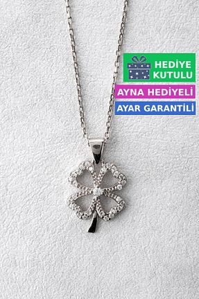 گردنبند نقره سفید زنانه 925 عیار Jewelmim - کد 740693723