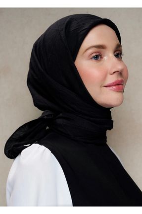 روسری مشکی پنبه ای MODA - کد 868076091