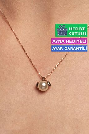 گردنبند نقره صورتی زنانه 925 عیار Jewelmim - کد 124882121