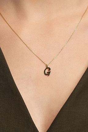 گردنبند نقره زرد زنانه 925 عیار Jewelmim - کد 124879730