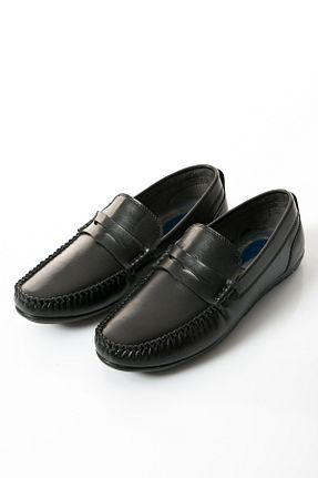 کفش کژوال مشکی مردانه چرم مصنوعی Shoes Time - کد 868073307