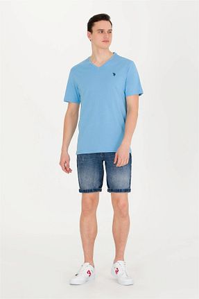 تیشرت آبی مردانه رگولار U.S. Polo Assn. - کد 868085803