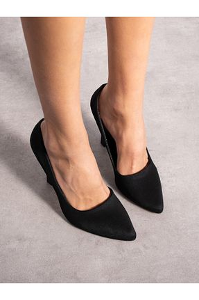 کفش پاشنه بلند کلاسیک مشکی زنانه جیر Alemdar Shoes - کد 868090017