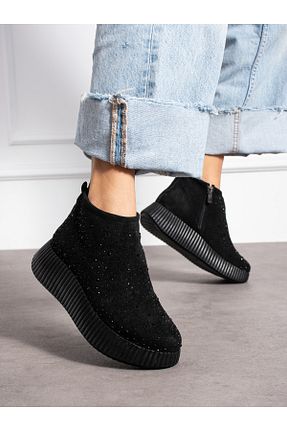 بوت / نیم بوت مشکی زنانه پاشنه تخت Alemdar Shoes - کد 868089834